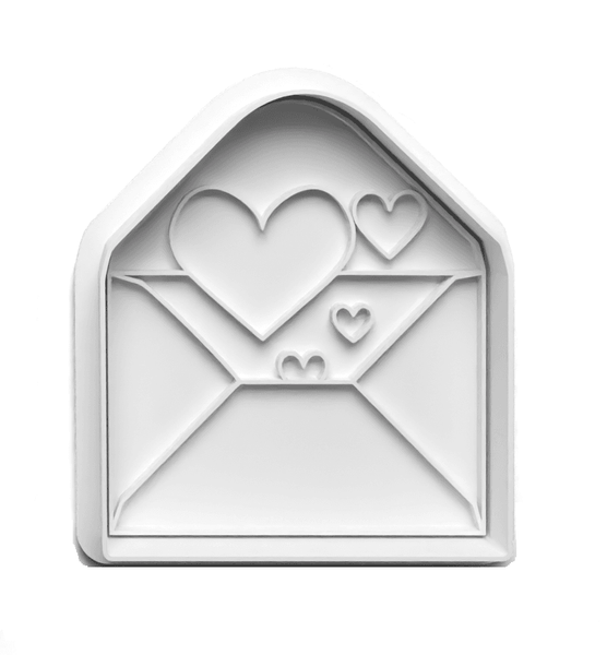 Cookie cutter Valentijn envelop.