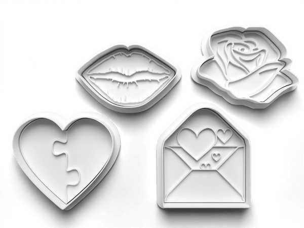 Cookie cutter Valentijn envelop.